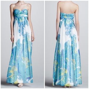 Paisley Sweetheart Gown, Blue